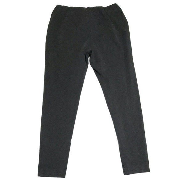 J Jill Ponte Knit Leggings‎ Womens Sz M Gray Pullon Comfort Stretch Ankle Length - Picture 1 of 10